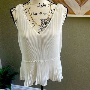White Dress top by Newbury Kustom size Small